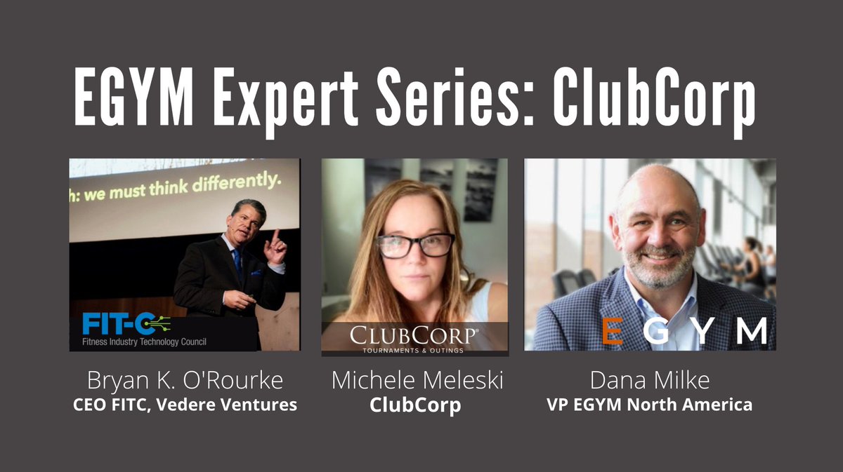 Looking forward to this topic on current trends in the fitness industry and the impact on luxury lifestyle brands. 
December 17th @ 2EST w/ <a href="/clubcorp/">ClubCorp</a> <a href="/FITTECHCOUNCIL/">FIT-C</a>  <a href="/Bryankorourke/">Bryan K. O'Rourke</a>   Join us@ bit.ly/egymclubcorp12…