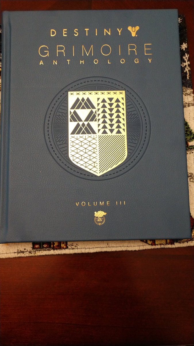 CrosstalkMedia's tweet photo. Volume III has arrived! #Destiny #Destiny2 #DestinyLore #Grimoire #GrimoireAnthology #WarMachine #Warmachines #Vex #TheVex #Rasputin #Warmind #ClovisBray #BrayTech https://t.co/y0e94U1JTT