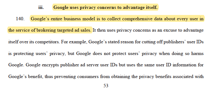 "Google’s entire business model is to collect comprehensive data about every user in the service of brokering targeted ad sales.""In other words, Google is more concerned about bad publicity than about users’ privacy."All sound familiar? Check these pages out. /8