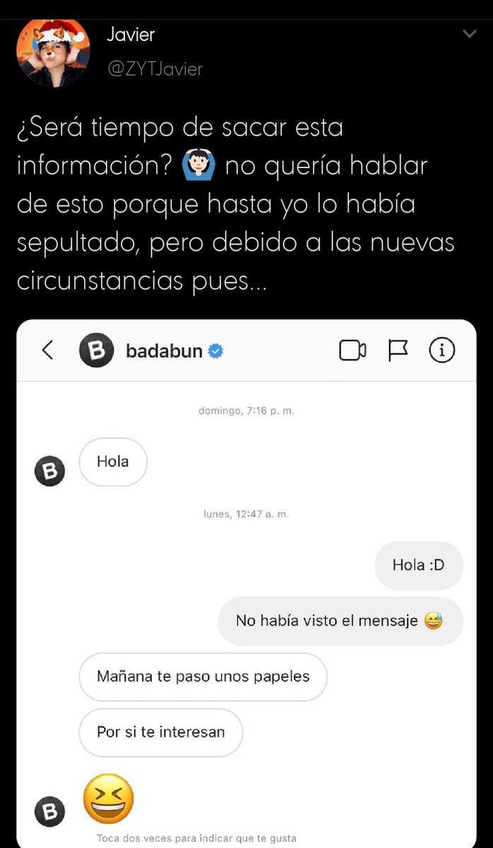 TuuBrujita's tweet photo. @Juandedios_P @Juandedios_PCJ Juan por si acaso lo borra el cacas, bada le ofrecio mostrarle unos "papeles" al zorro, solo se me viene a la mente los documentos que les robaron en su casa. Solo x si  acaso. https://t.co/T0vxfQmG8F