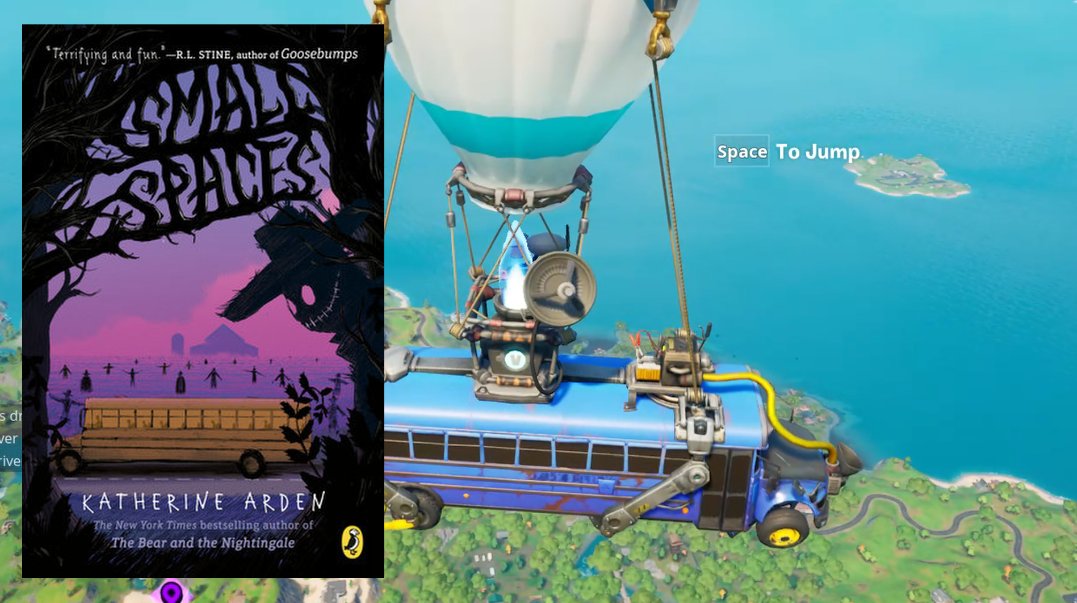 And finally, are you the type of player who waits until the last second to jump out of the Battle Bus? You need to read the ultra creepy SMALL SPACES by  @arden_katherine