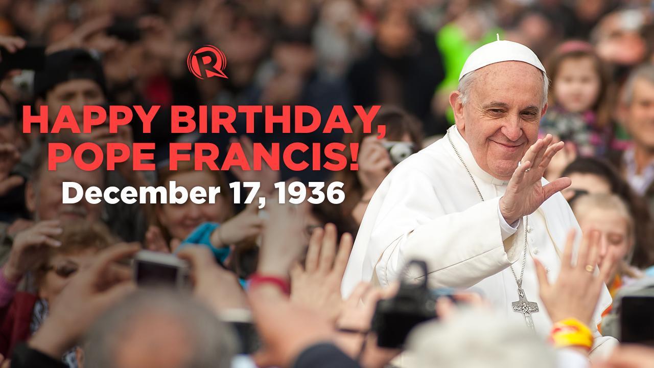 Happy 84th birthday, Pope Francis! 

Read Rappler\s stories on Pope Francis here:  