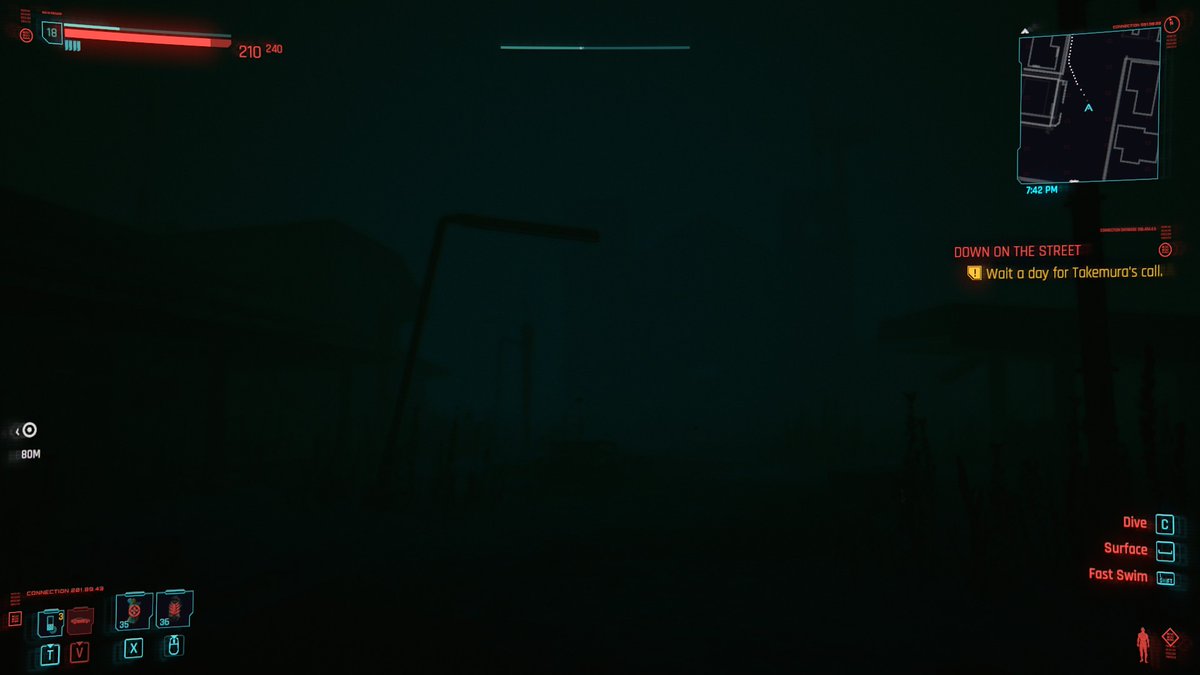 LAur_Fyneas's tweet photo. There is even a small town in the Night City water reservoir . How perfect is that? I bloody love this @CyberpunkGame https://t.co/fWA4xVryvM