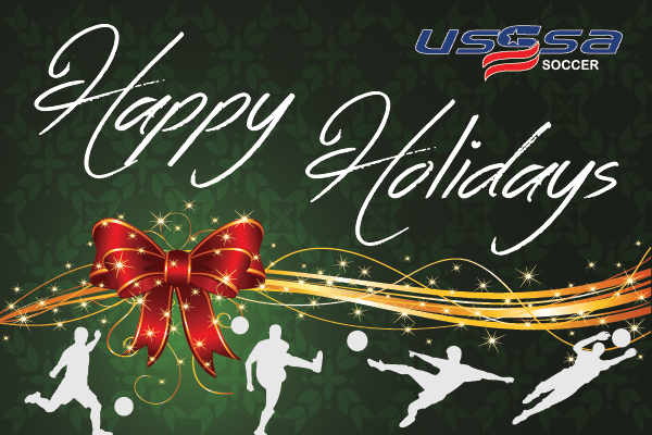SoccerUSSSA's tweet image. The USSSA Soccer staff would like to wish our membership, partners and everyone else a happy holidays! See you on the soccer fields... #playusssa #usssawin #cleancoresolutions #soccerconnect #astroturfnationalseries