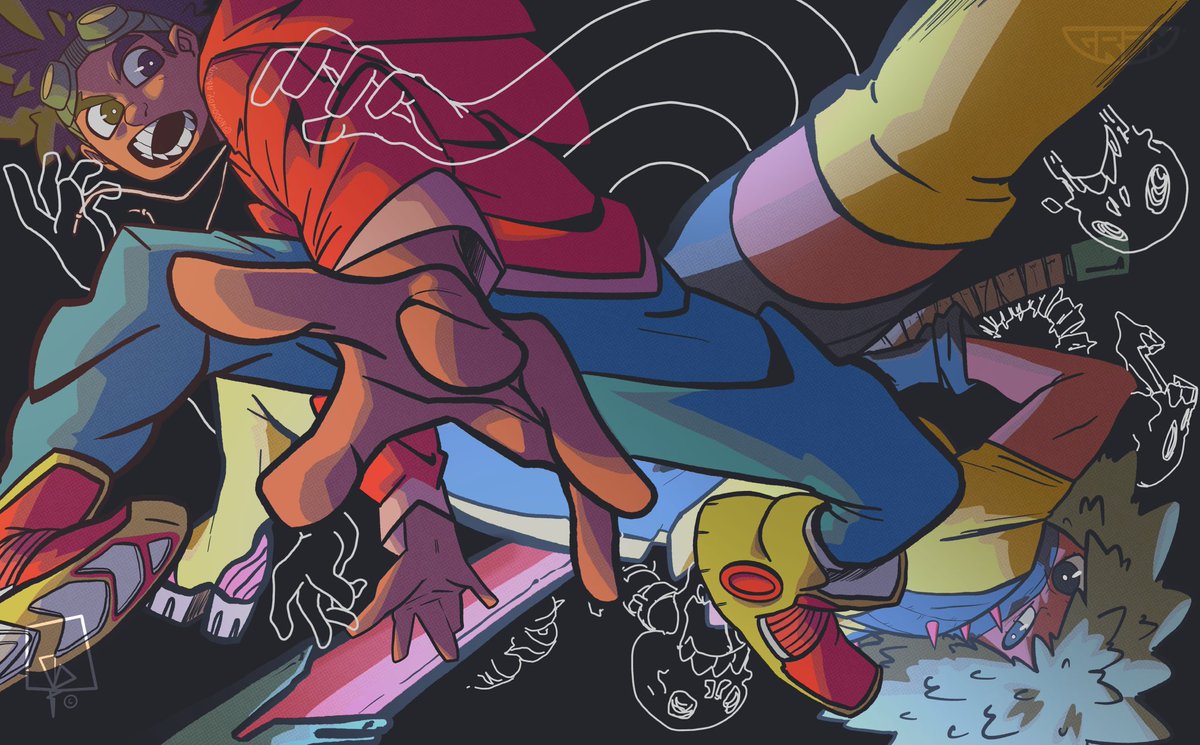 I. LOVE. HIS. ART! everything is just so dynamic and hyper and in your face and that’s what i love about it. his poses are my favorite part abt his art. they can be so exaggerated sometimes and that’s the best part. he uses procreate to its fullest and it makes me wanna do more