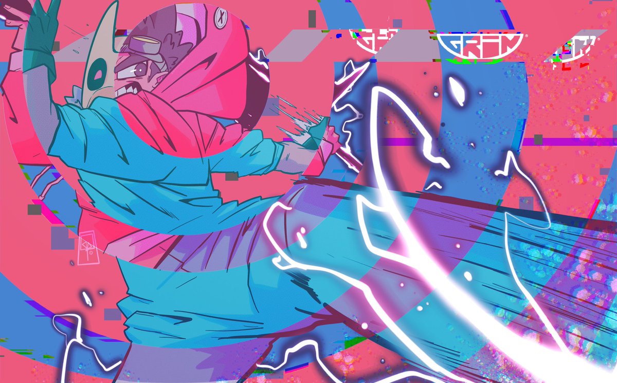 I. LOVE. HIS. ART! everything is just so dynamic and hyper and in your face and that’s what i love about it. his poses are my favorite part abt his art. they can be so exaggerated sometimes and that’s the best part. he uses procreate to its fullest and it makes me wanna do more