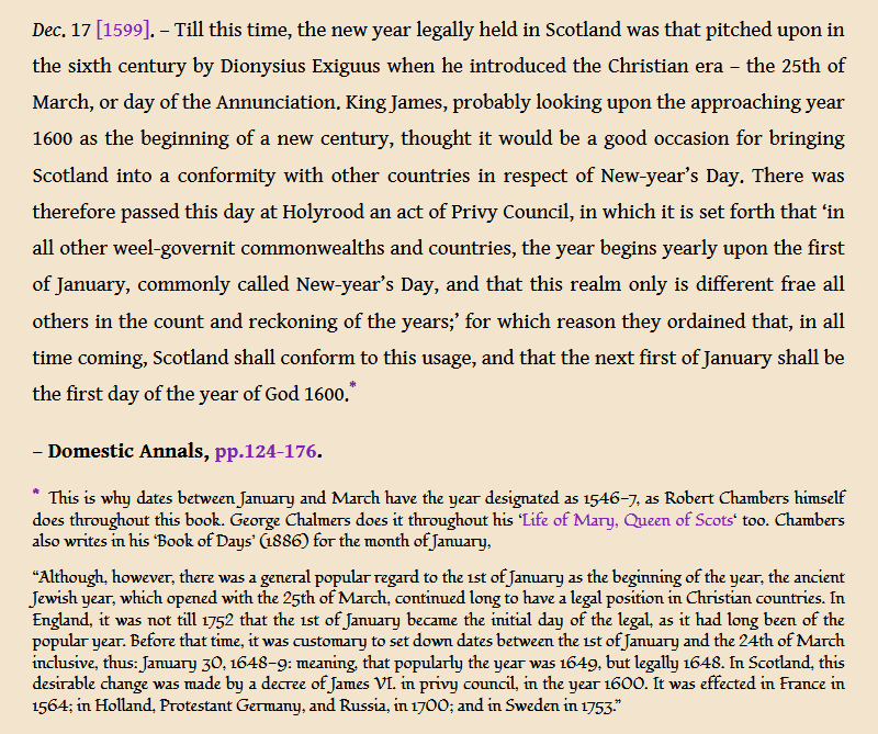 FlikeNoir's tweet photo. 17th of December
https://t.co/OfBFBfr2Sc
#OTD #OnThisDay #ScottishHistory #NewYearsDay #CalendarChanges #AWeeBitOfKnowledge https://t.co/4RgK8PYAk1