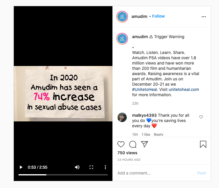 Yes, about organizations. Let's talk about the 74% increase in sexual abuse cases  @AmudimOrg has seen this year.