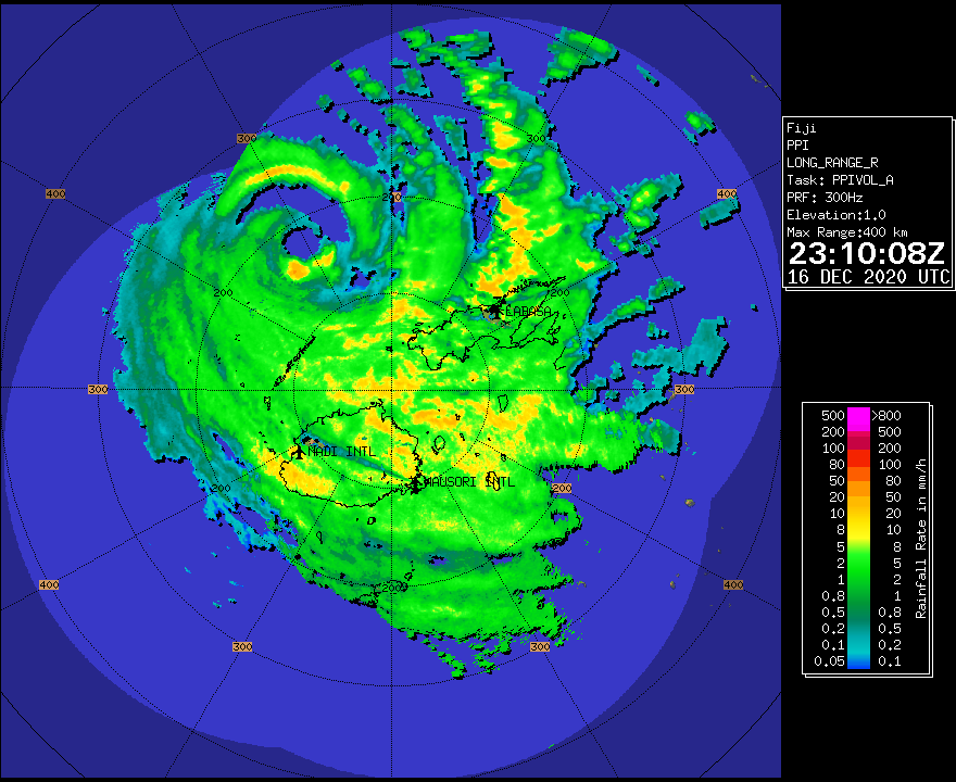 FJMETservice's tweet photo. ⚠️Severe TC Yasa Expected To Make Landfall Over The Province Of Bua Around 8pm This Evening. https://t.co/VdxZUgIuGK