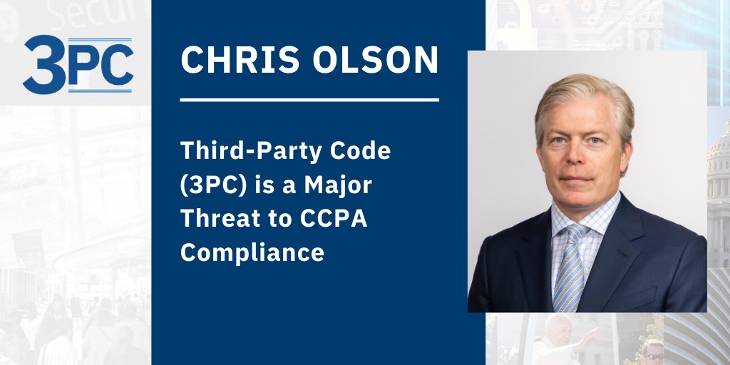 3pc_ChrisOlson's tweet image. It&apos;s clear that #thirdpartycode is a risk to #CCPA compliance. Business must ask themselves important questions to understand what is needed to protect their websites. Read more from the #DigitalEcosystemAuthority below. #CCPACompliance #3PC #Digital3PC bit.ly/3qM1VK4
