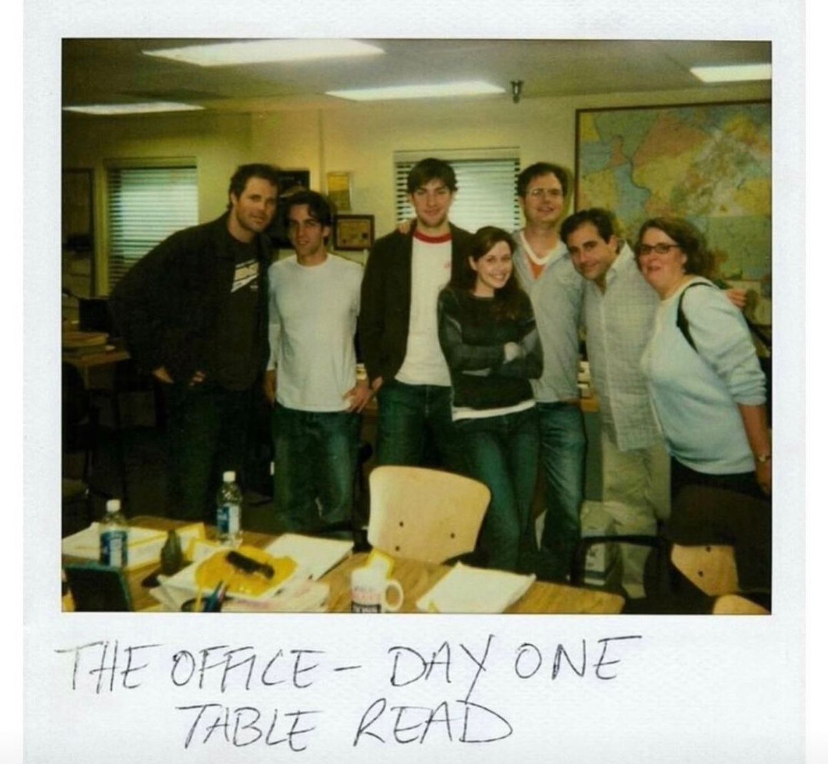 CauseWereGuys's tweet photo. First day on the set of ‘The Office’ 2004 📸 https://t.co/lqjrHfUPNk