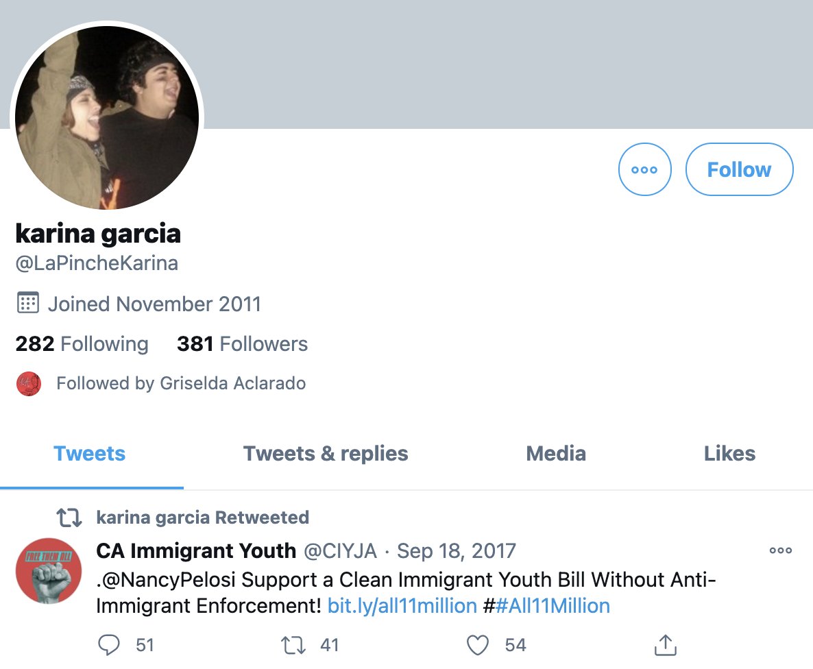 PSL Central Committee member Karina Garcia became active on Twitter after a 3+ year hiatus just to harass a survivor and tell her PSL is stalking her... on Tinder. https://archive.is/QnROT 