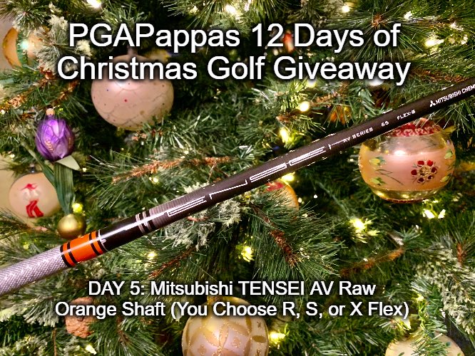 PGAPappas's tweet image. DAY 5: PGAPappas 12 Days of Christmas Golf Giveaway

🎁 Mitsubishi Tensei AV Raw Orange shaft (You choose R, S, or X Flex, uncut)

To enter:
🎄 Retweet
🎄 Follow @PGAPappas and @MCGolfShafts 

#ReleaseTheKringle! pgapappas.blogspot.com/2020/12/mitsub…