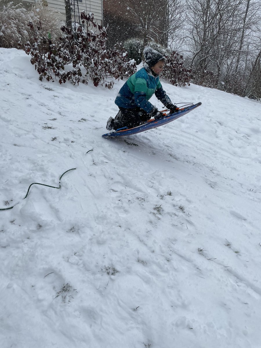 Snow angels and sledding! ❄️ #WinterPlay2020WPS
