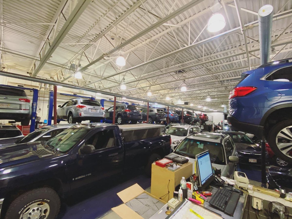 ClaySubaru's tweet photo. Two hands up in excitement for the the snow coming our way &amp; for being prepared for it! 🙌❄️ We loaded our shop up with as many cars as we could! What have you done to prepare?—tag us we want to see 🚙📸 #claysubaru #snowstormprep #preparationiskey #subaruseason #subarusnowday https://t.co/oLSDB7sDmi