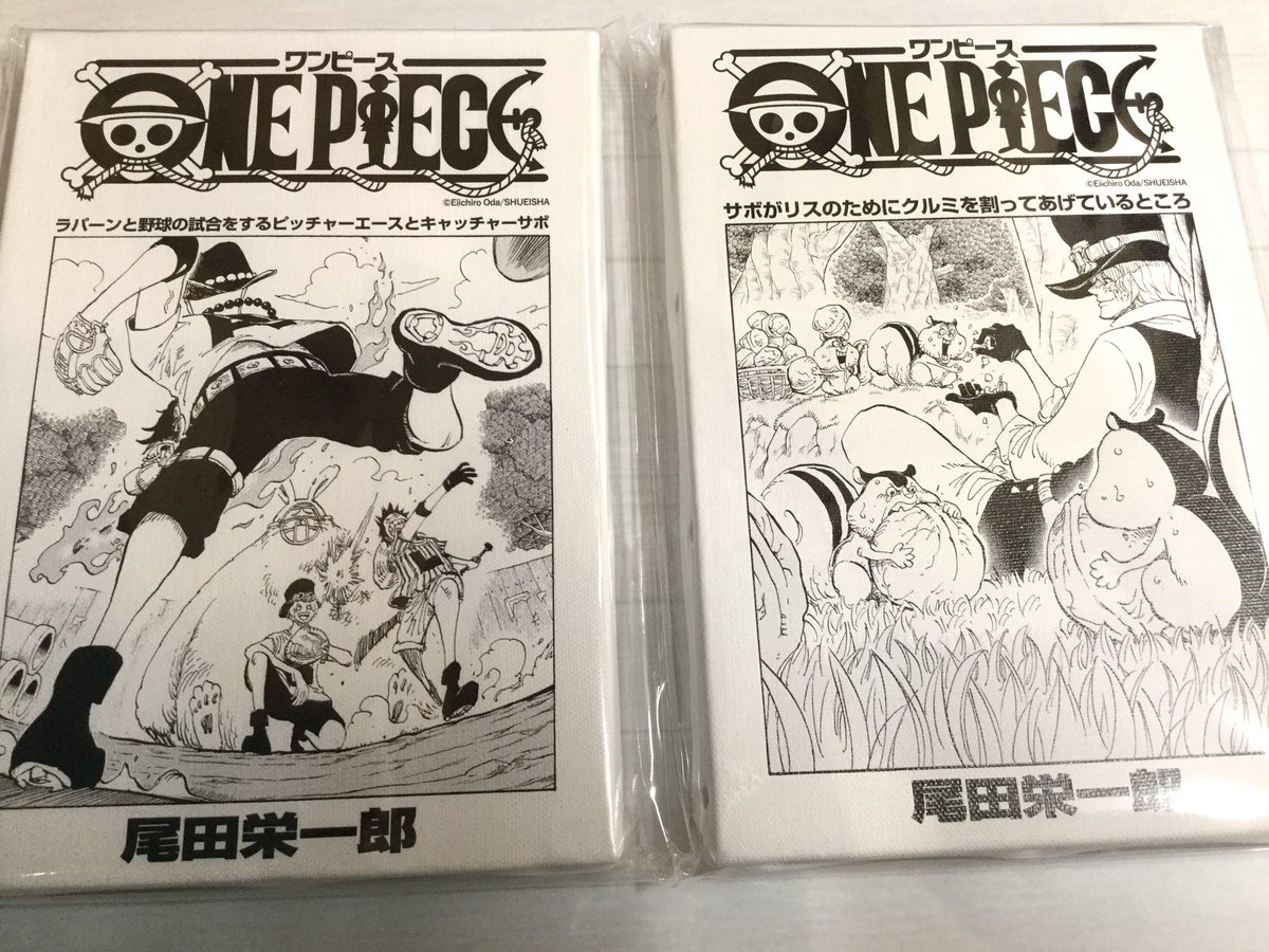 One Piece 麦わらストアあべの店 新商品 原画商品 One Piece 扉絵アートボード 各3 080円 税込 好評発売中 麦わらストア Onepiece