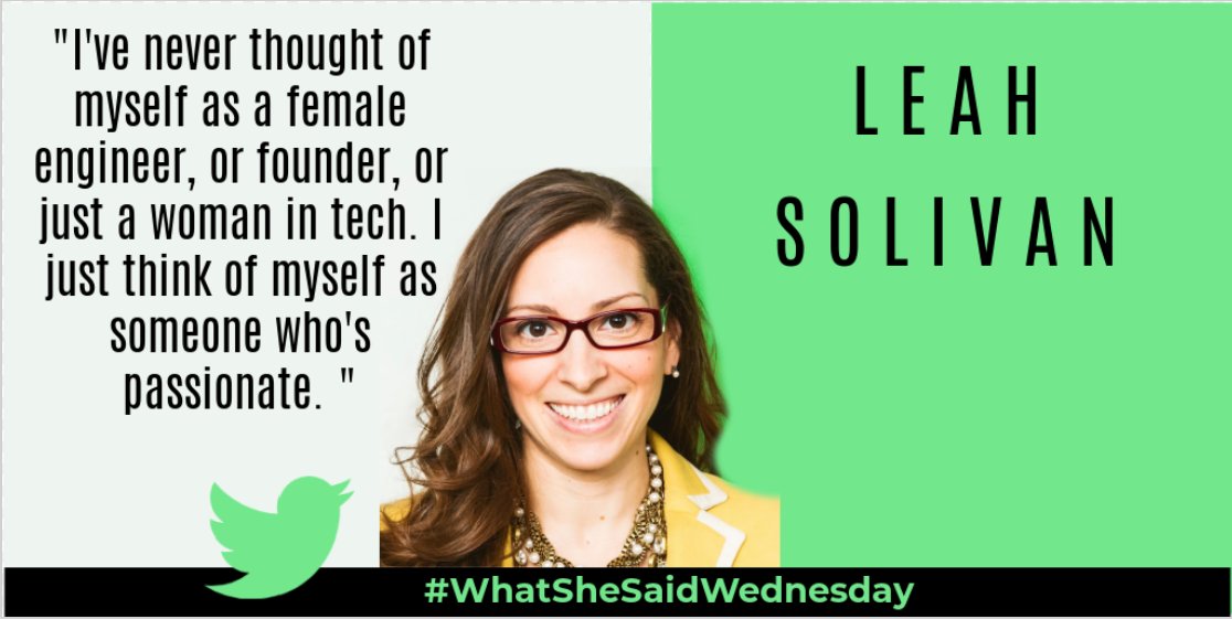 invictaftc's tweet photo. Leah Soliva (@labunleashed) is an entrepreneur and engineer known for founding @TaskRabbit and working as a partner with @FuelCapital, a successful venture fund. Soliva's work has been recognized in The Wall Street Journal, Wired, and Time. #WhatSheSaidWednesday #WSSW https://t.co/g1p3OKJP9G