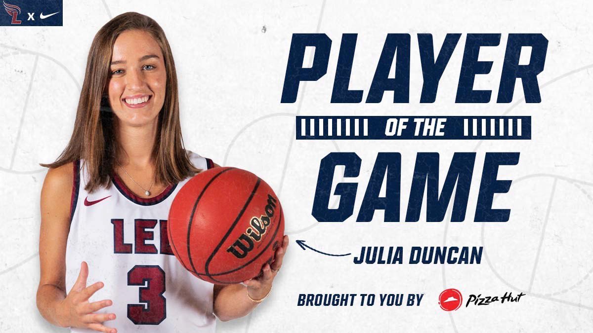 LeeUFlames's tweet photo. Today’s @PizzaHut Player of the Game: 

Freshman G Julia Duncan

16 points
4 rebounds
4 steals

The future is bright! 

#FiredUp https://t.co/BRW93wCnj3