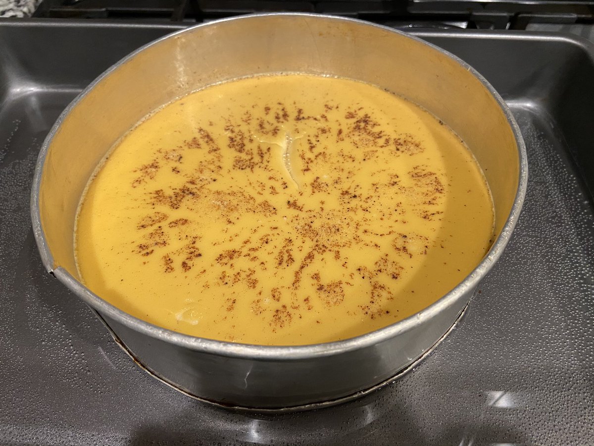 In honor of a second Code Red I took out my chef’s hat and baked a custard!