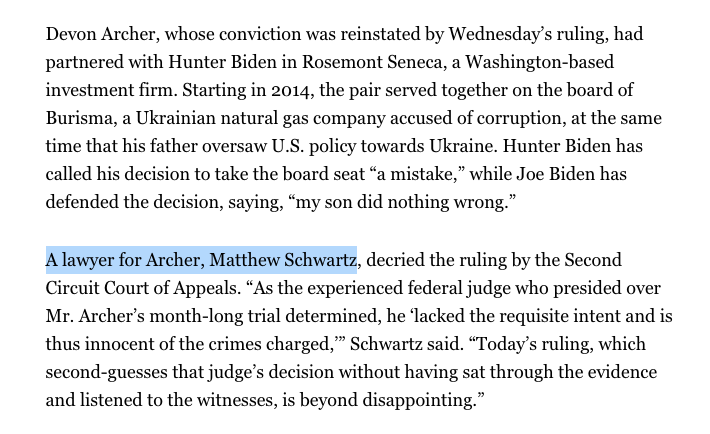 Insert timely update and Wow what a small world here. Sater is being sued in relation to the Kazazk RE deal. The attorney FOR Almady (one of the "victims") also represents....Devon Archer.  https://www.huffpost.com/entry/felix-sater-money-laundering-trump-porperties_n_5fc5958ac5b68ca87f87132a