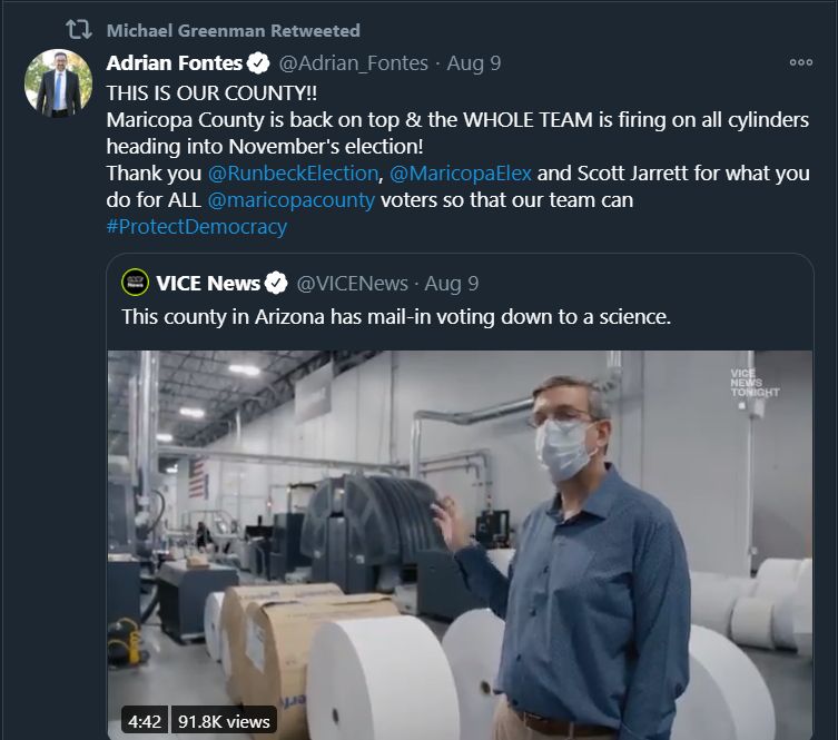 More:5. Meme about Trump going down with ship (RT)6. Trump as mentally deranged Sloth in Goonies (RT)7. THIS IS OUR COUNTRY! Supports mass mail-in ballots*8. Barr aided & abetted most corrupt POTUS ever (RT Harris)