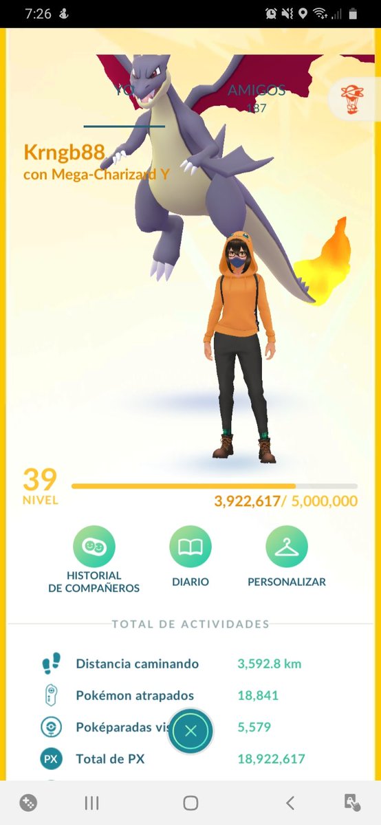 Karen_hpw's tweet image. No puedo creer lo que he logrado en 16 días, creí que seria imposible...
Tan cerca del Nivel 40!!

16 days ago I thought it would be impossible to be this close to reach Level 40, I cant believe it!! 

#Level40 #40Soon #PokemonGo #PoGo