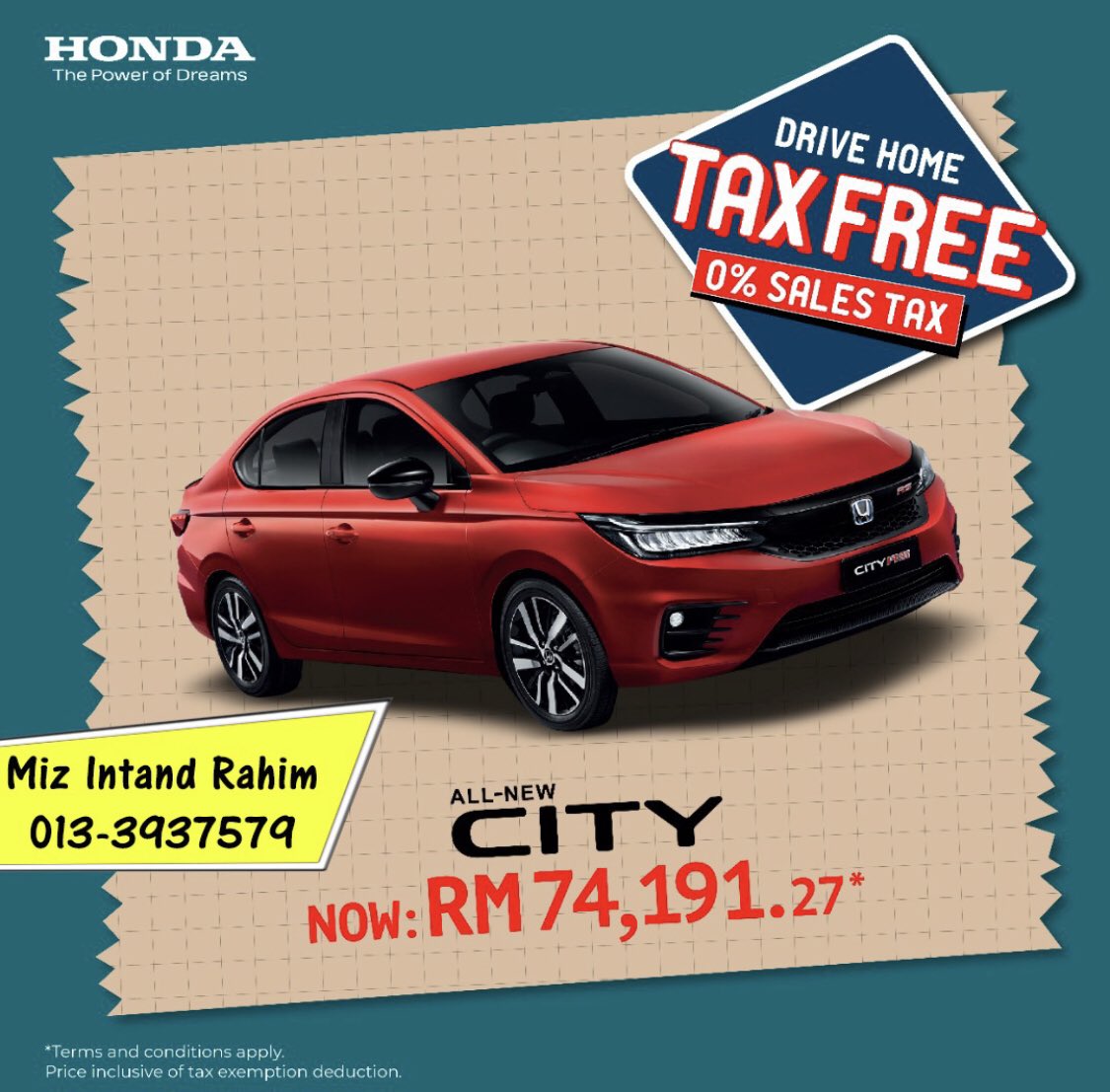 SantapanMinda's tweet image. #HONDACITY
Syarat2 kelayakan⤵️
⛔ Basic+Ot+Elaun Tetap Rm2,500⬆️ #LAYAK
⛔Lesen L/Tiada lesen blh apply asalkn basic gaji Rm2,700⬆️
⛔ Ad ttungak #Ptptn blh cerita
⛔ Baru kerja pun blh apply;offer letter
#JomKita
#PesanKeriangan
#onlinesales
#PKPB
KLIK ⬇️
hondaintandrahim.wasap.my