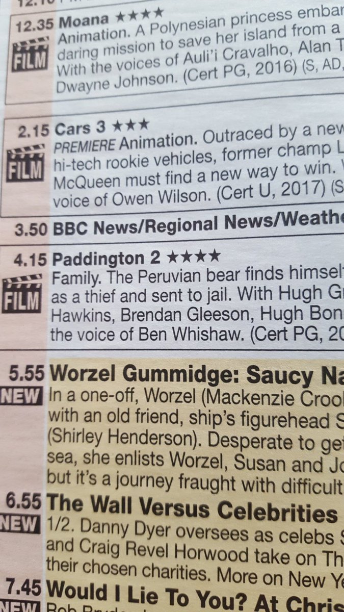 MQU1CK's tweet image. Cars 3 Paddington 2. Great result for Cars