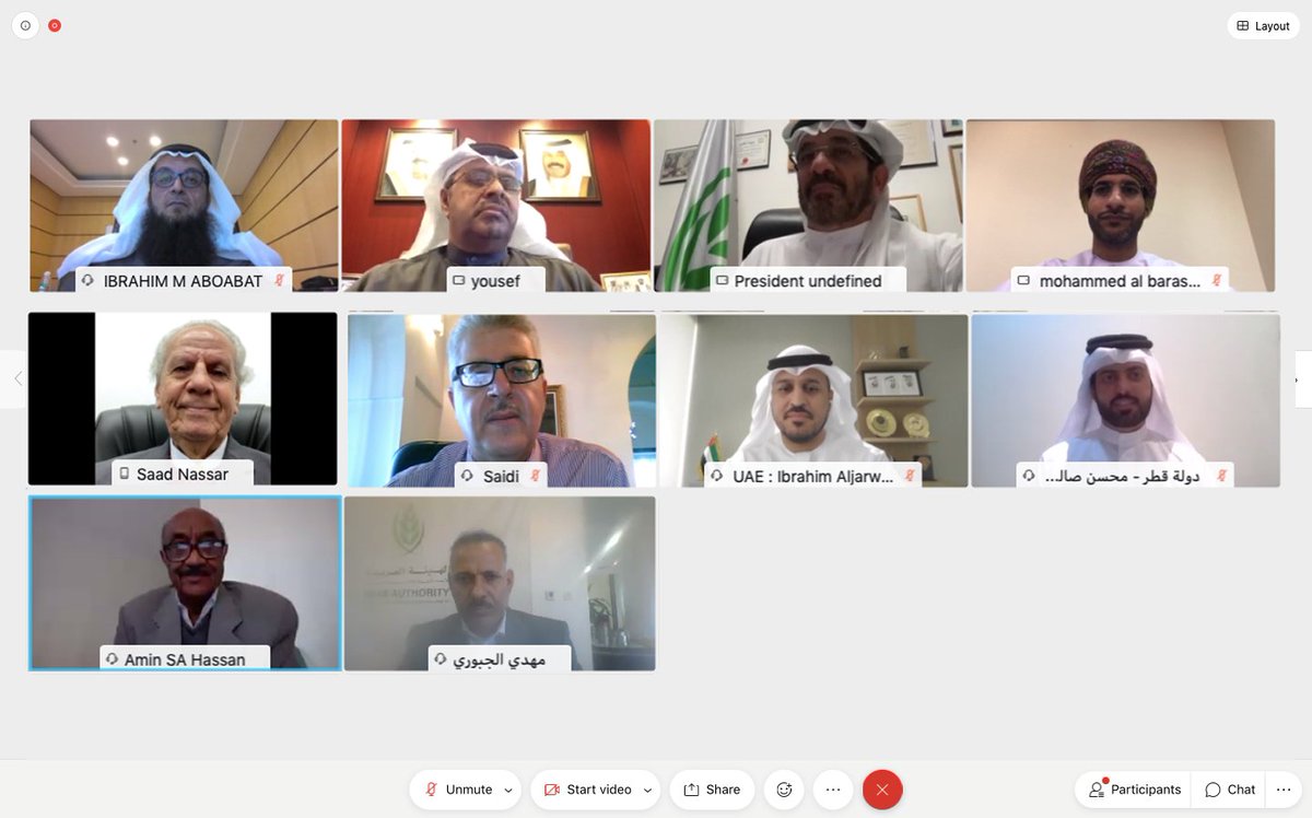 Arab_Authority's tweet image. اجتماع مجلس إدارة الهيئة العربية الرابع لعام 2020 -24 ديسمبر 2020 -عبر تقنية #الاتصال_المرئي
.
.
.
#AAAID Fourth Board of Director Meeting for the year 2020 - December 24, 2020 – Via #Visual_communication Tech