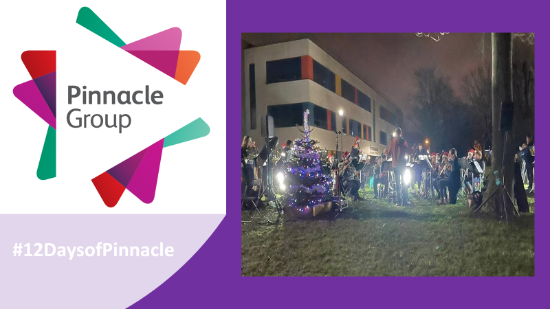 _pinnaclegroup's tweet photo. On the fourth day of the #12DaysofPinnacle, we celebrate our support for @MetTVH in #SouthLondon!
We donated a #ChristmasTree for their live music event, and are delighted to have helped.
#charity #Christmas2020 https://t.co/BqfObmBmXE