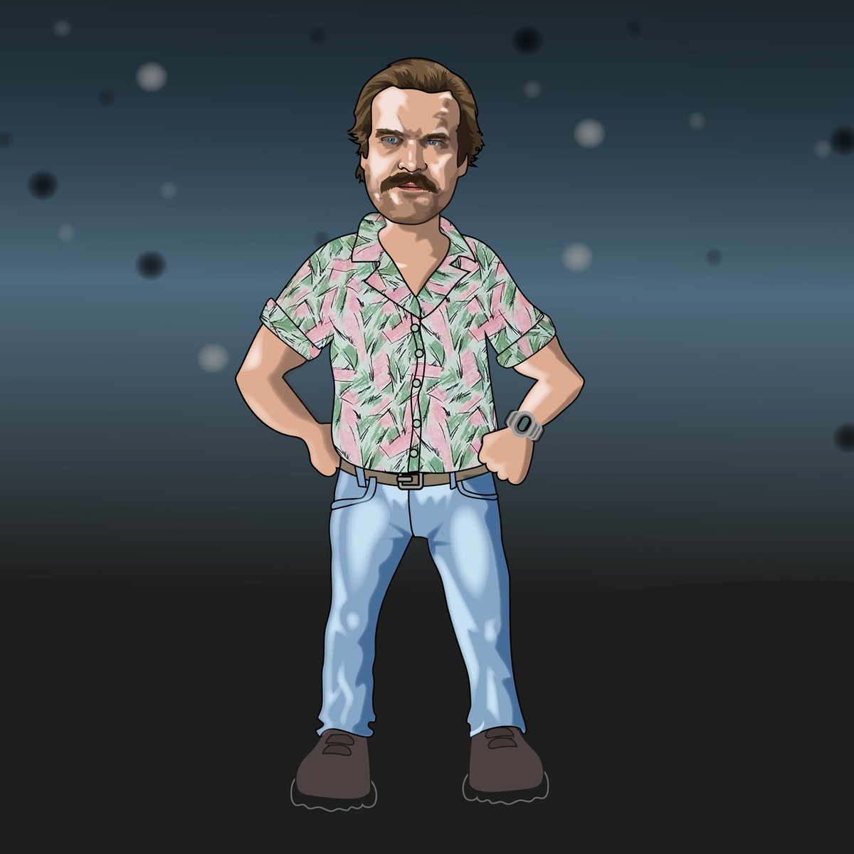 ianvincible's tweet photo. Day 24 - it’s Ho Ho Hopper! Well, that’s it for another year, hope you’ve enjoyed it, and I hope all your Christmases aren’t too strange! Merry Christmas Everyone! Xxx
#StrangerThings #strangerchristmas #hopper #jimhopper #advent #illustration #davidharbour #merrychristmas https://t.co/upvwWaWf3P