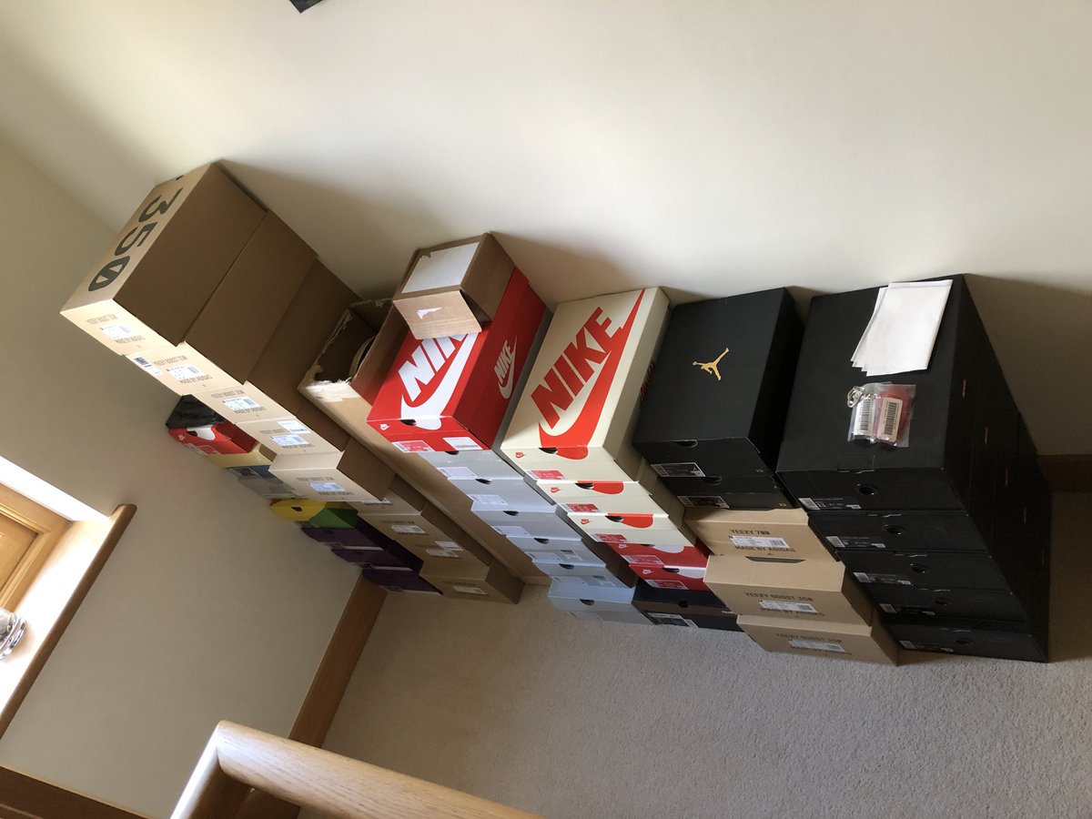 5. When 2019 came to a close I had 9 pairs of shoes in stock and thought I was a king. This year I have over 40 and am getting told off by mother for blocking the hallway 