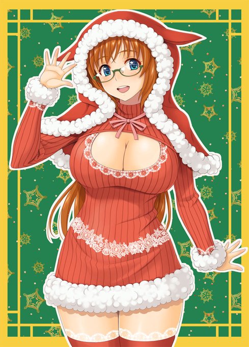 おっぱいサンタだ!プレゼント頂戴!! 