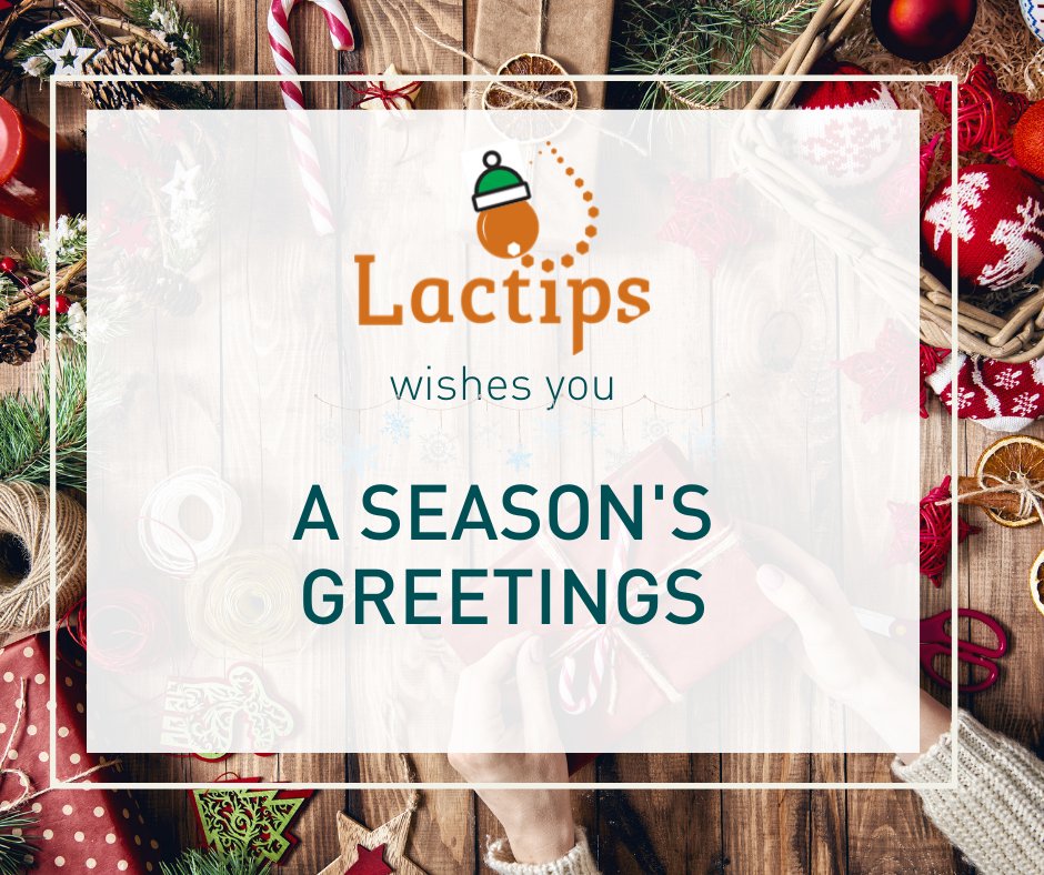 Lactips will be closed from 25th December to 1st January included. We wish you all a season's greetings ! ☃️
#innovation2020  #solutionofthefuture