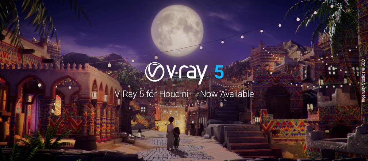 ChaosGroup's tweet photo. #VRay 5 for Houdini is now officially available — &amp; it’s reinventing the role of the renderer. With features such as Light Mix, Light Path Expressions &amp; a simplified acesCG workflow, you can do more in V-Ray than ever before. Click here to get started: https://t.co/YMeikW50yT https://t.co/zioBiKcPLz