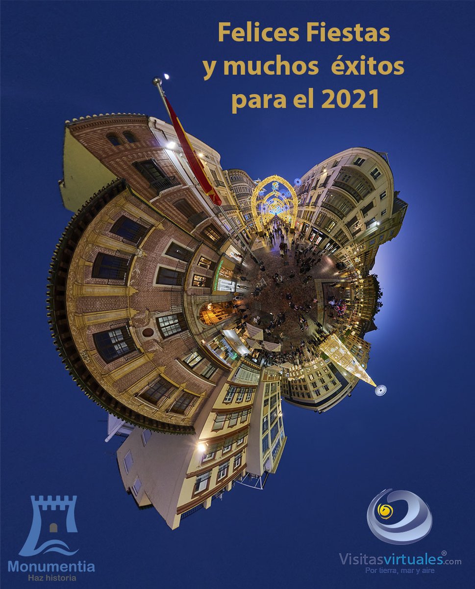 Feliz Navidad y próspero año nuevo. (Si pulsáis en la visita virtual, no, no está nevando en Málaga) visitasvirtuales.com/navidad2020