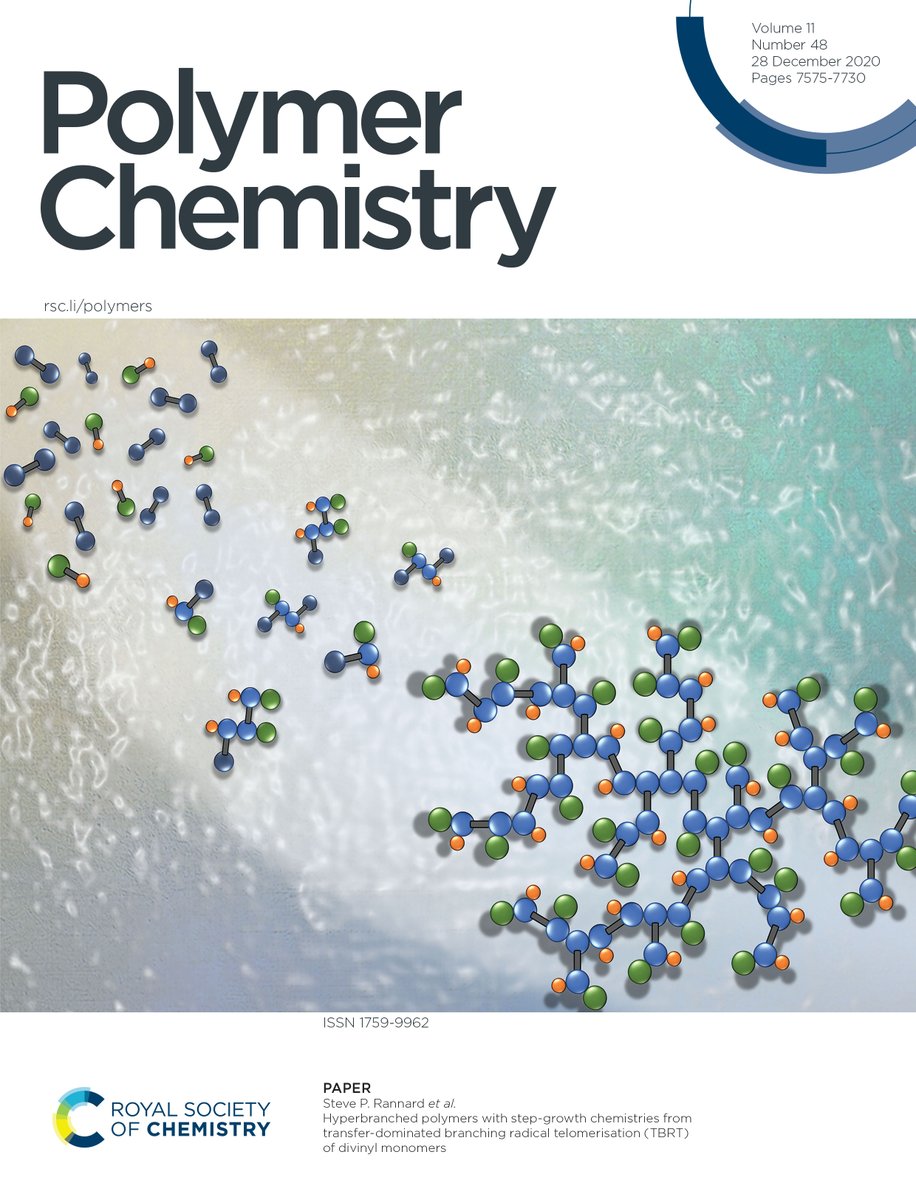Hyperbranched polymers with step-growth chemistries from transfer-dominated branching radical telomerisation (TBRT) of divinyl monomers, Savannah R. Cassin et al., <a href="/rannard_group/">Rannard Group</a>, pubs.rsc.org/en/content/art…