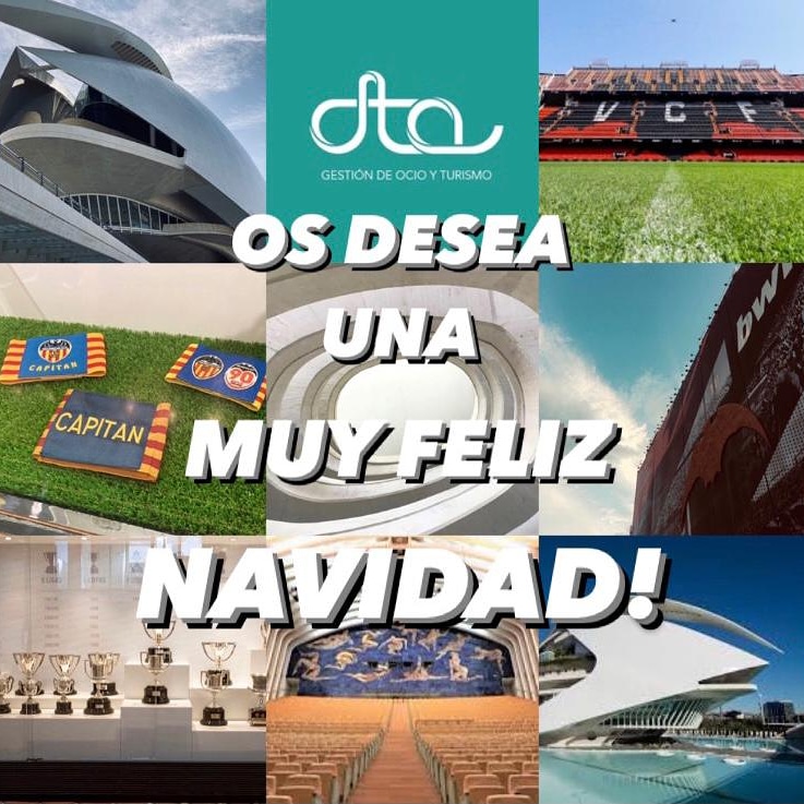 Desde DTA Ocio y Turismo queremos desearos a todos una Muy Feliz Navidad! Que el 2021 nos traiga lo mejor! 🎄✨