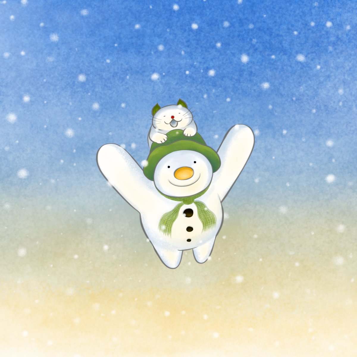 TessaCheung1's tweet photo. #illo_advent #day24 - The #Snowman and the Snowcat. Happy #ChristmasEve, all! #snow #cat #CatChristmas #illo_advent2020 https://t.co/fEN5Vnfxb9