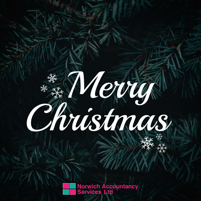 Wishing you all a Merry Christmas from Norwich Accountancy Services. Even though we are going into tier 4 from Boxing Day, we will still be offering a full service for new and current clients. Call 01603 630882 to speak to one of our team.