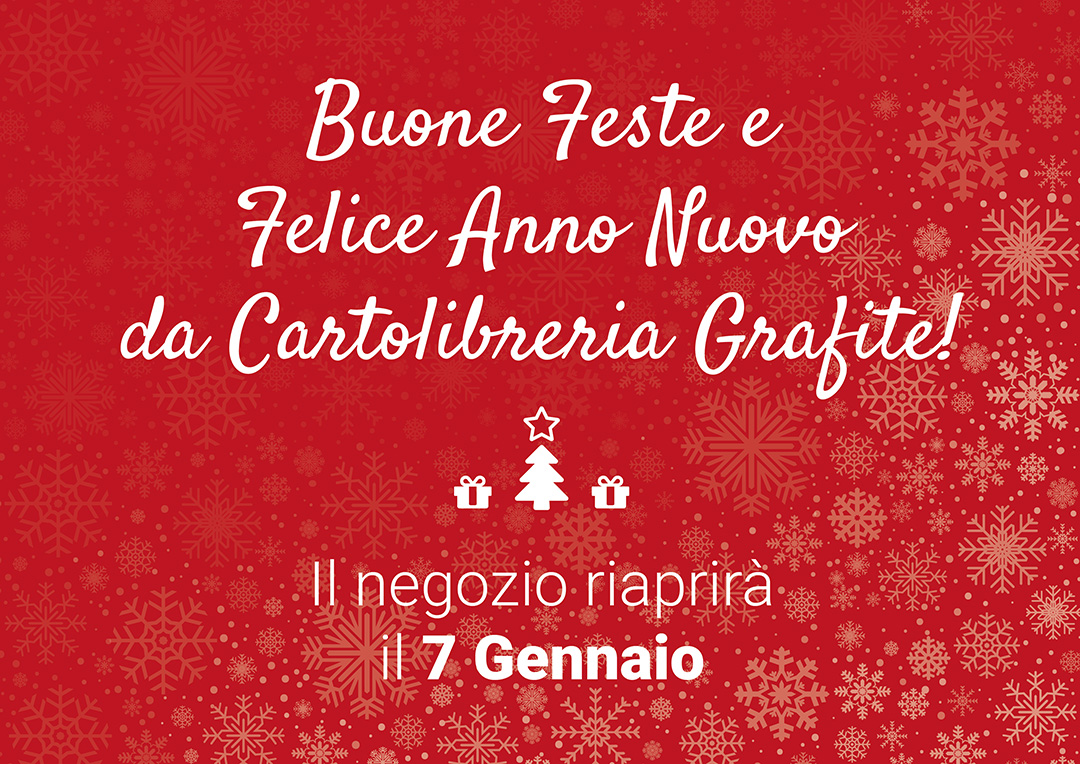 GrafiteBS's tweet photo. Cartolibreria Grafite desidera augurare a tutti voi e alle vostre famiglie un sereno Natale e felice anno nuovo 🌠🎁🎄! https://t.co/WI8u3nBlJJ