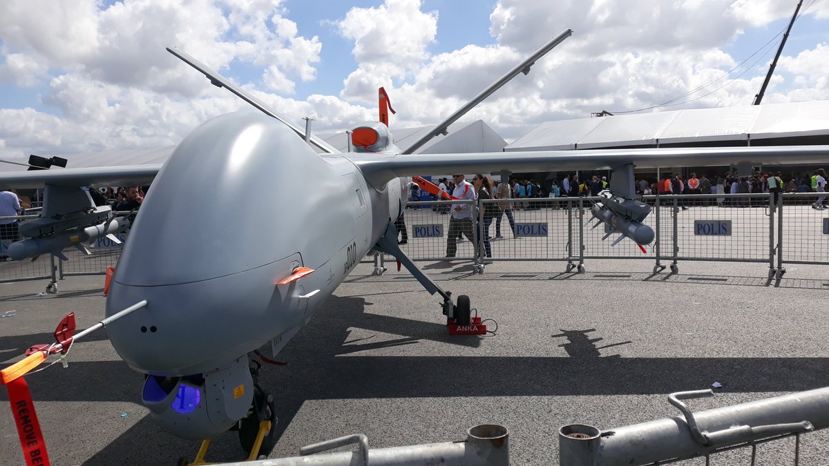 Acemal71's tweet photo. Turkish President of Defence Industries says 5 Turkish defense industry companies sold products that worth $150 million to #Tunisia.

TAI: ANKA-S #UAV
BMC: Kirpi armoured vehicles
Nurol: Ejder Yalçın armoured vehicles
Katmerciler: Tankers and tank carriers
Aselsan: EO systems https://t.co/OeqpGADjOL