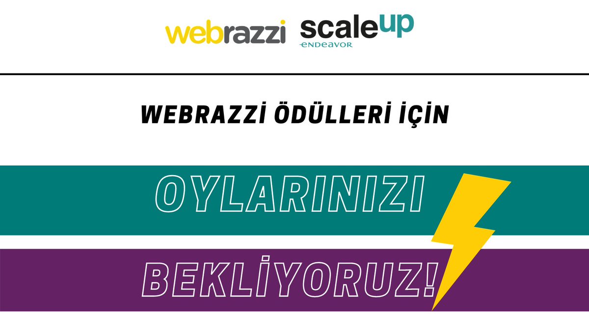 ScaleUp Hızlandırma Programı Webrazzi Yılın Girişim Hızlandırıcısı Adayları arasında gösterildi! 2018 senesinden beri üç farklı program olarak yürüttüğümüz ve 2021'de yeni dönemi başlayacak olan programa oylarınızı bekliyoruz:)!
webrazzi.com/odul/2020/