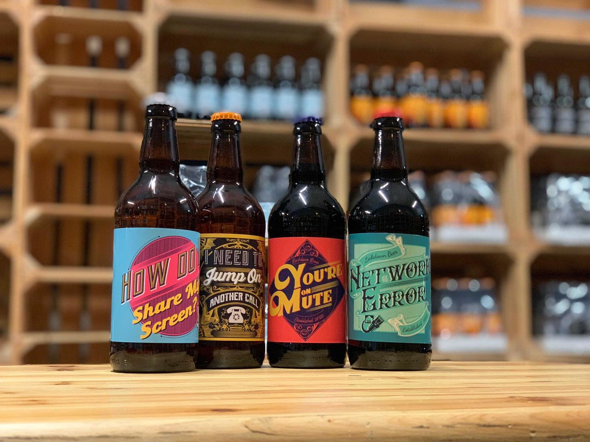 SubstanceGlobal's tweet photo. “You’re on mute”.  

Our creative team took some of the year’s most famous phrases and turned them into beautiful bespoke Christmas beers! https://t.co/iSFwzt3LNk