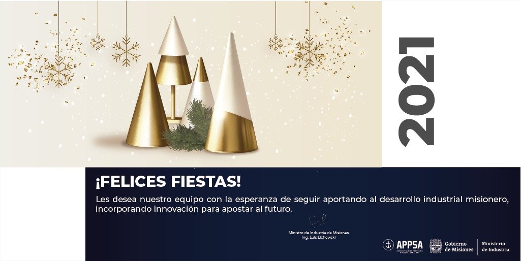 #IndustriaMisionera #GobiernodeMisiones #2021 #Salutación #Feliznavidad #Felizañonuevo