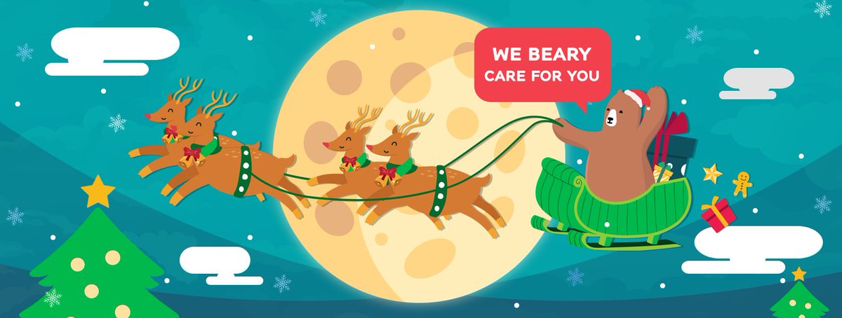 🎅❄️Merry X'mas 🎄☃️

สำหรับค่ำคืน #คริสต์มาส นี้ พี่หมีโกแบร์ขอแปลงร่างเป็น Santa อวยพรให้เพื่อนๆ Follower ทุกคนมีความสุข สุขภาพแข็งแรง สมปรารถนาทุกสิ่งในวัน #Christmas  นี้นะครับ #MerryChrismas #MerryXmas