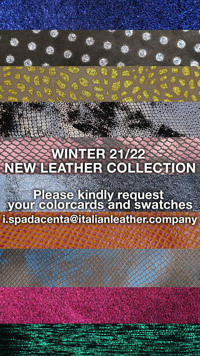 ILCLeather's tweet photo. Discover, touch, experience our new collection of handmade Made in Italy leathers. Italian Leather Company, more than a supplier. #italianleathercompany #ilariaspadacenta #italianstyle #leaderinleather #ILC #madeinitaly #leatherpatterns https://t.co/l0dvVG4KDO https://t.co/bg58FrA4hw