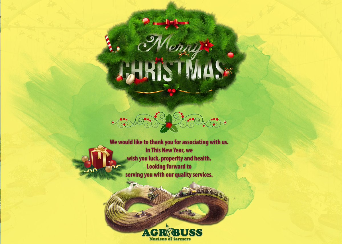 Agrobussafrica's tweet photo. Another Christmas to celebrate, another reason to be grateful.
We wish you a healthy, happy, and blissful Christmas this season. #Agrobuss https://t.co/5xYJ1oGx15