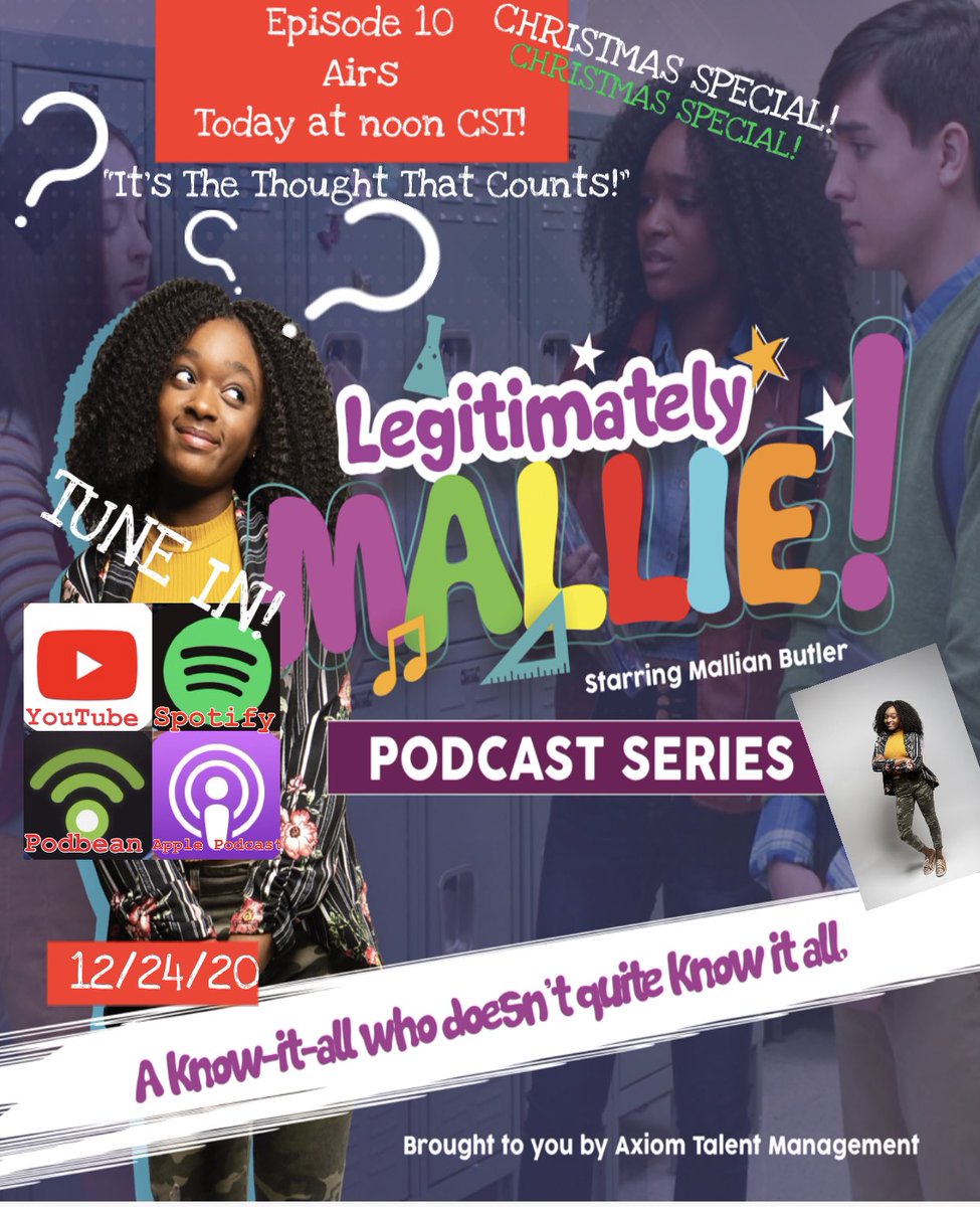 Hooray! We’ve nearly reached the end of season one! Episode 10 airs today at noon CST. Tune in on Apple Podcasts, iHeartRadio, Spotify, YouTube, Podbean. It’s our holiday special episode, so be sure to tune in.
#LegitimatelyMallie #MallianButler  #EpisodicPodcastSeries #Family