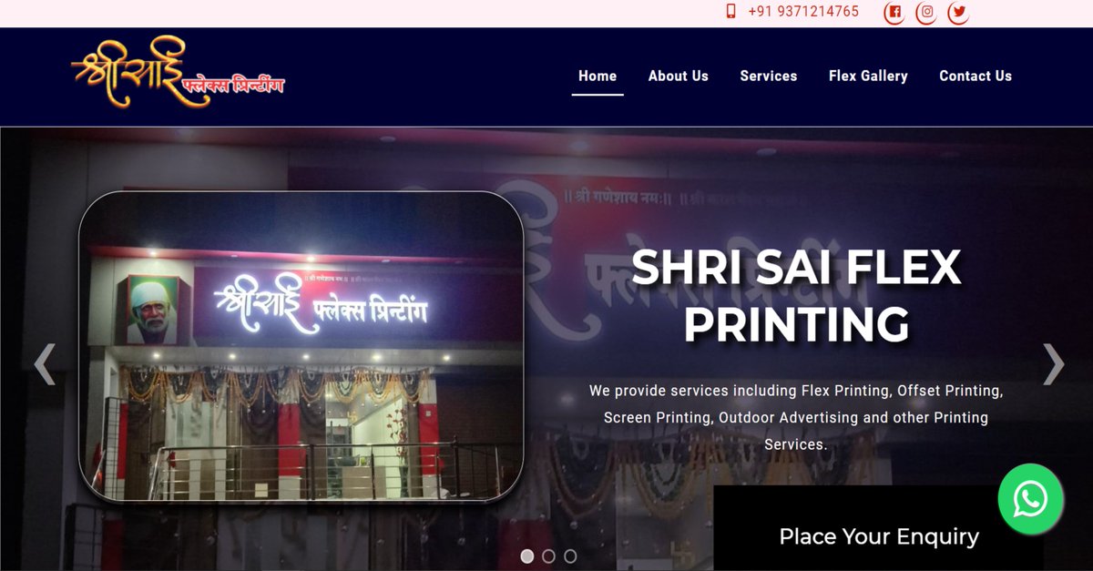 webtekdi's tweet photo. Now you can print Flex, Banner, via Digital Platform
Shri Sai Flex Printing is Online Now 
https://t.co/Qc1nb5LgCc
@shrisaiflex  

#printing #banner #flex #india #business #webtekdi #websiteforeveryone #shrisaiflexprinting https://t.co/SYPVxTqqoY
